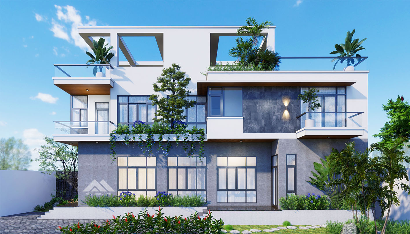 Biệt thự 2 tầng hiện đại