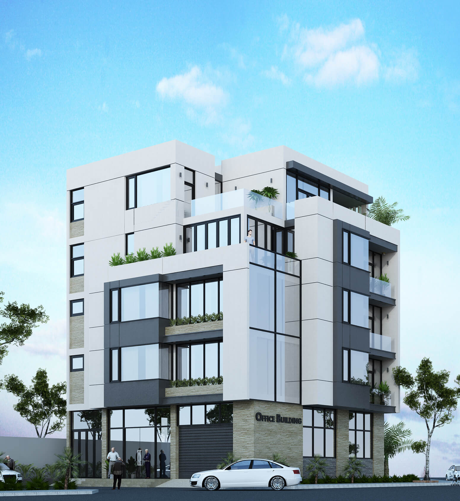 Thiết kế Văn Phòng làm việc - toà nhà văn phòng